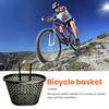Велосипедная корзина Прочная Большая вместимость Перфорированная пластиковая корзина Многофункциональный предмет для хранения Съемный Складной велосипедный органайзер Передняя корзина Велоспорт