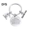 Graduation Gifts for Her Him Stainless Steel Class of 2025 Graduation Keychain Inspirational Keyring Gift for College High School Graduates