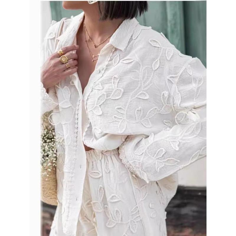 Весенняя рубашка женская кружевная блузка с коротким рукавом модные топы футболки повседневные свободные белые футболки новые