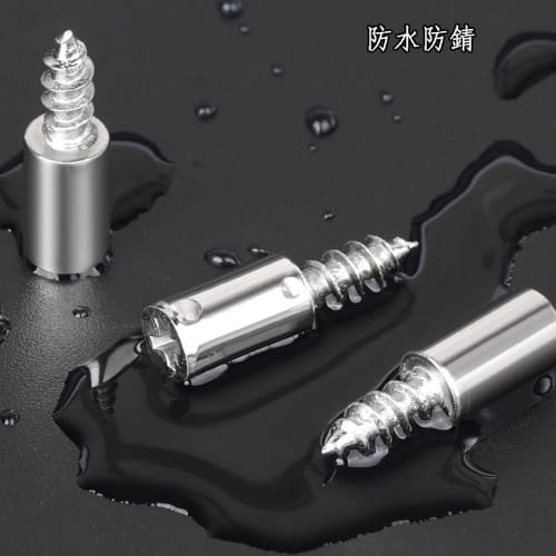 40-Piece Set of 26*7.5mm Screw-Type Shelf Support Dowels with Rubber Boots for Easy Installation. ABS Shelf Dowel Set for Partitions, Shelves, Bookcas