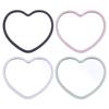 High-definition Handheld Mirror Single-sided Beauty Make-up Mirror Heart-shaped Mirror  Makeup Tool