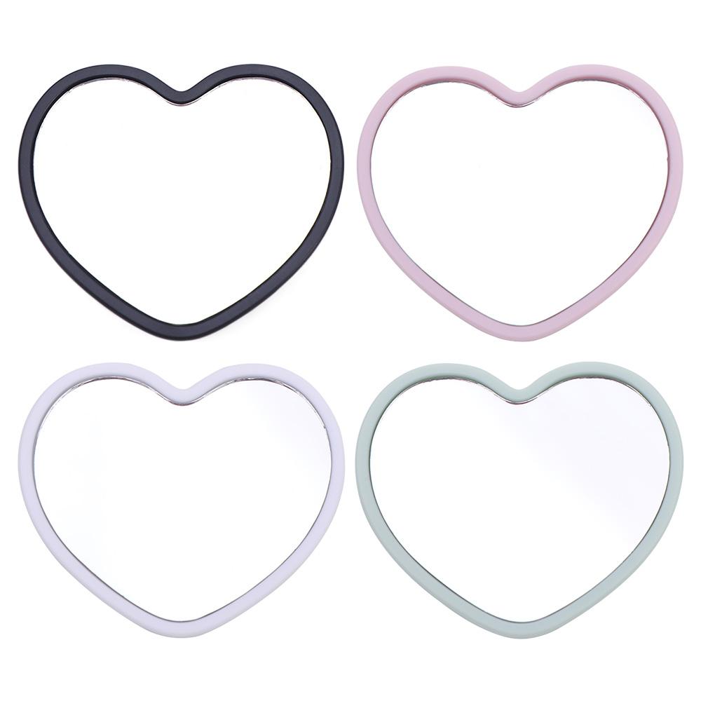 High-definition Handheld Mirror Single-sided Beauty Make-up Mirror Heart-shaped Mirror Makeup Tool