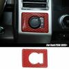 4WD Switch Button Panel Cover Trim Decorative For Ford F150 15+ Red Carbon Fiber