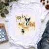 Рисунок Собака Чихуахуа Животное Футболка Женская Одежда 2025 Смешная Белая Футболка Женская Кавайная Футболка для Любителей Собак Женская Уличная Одежда