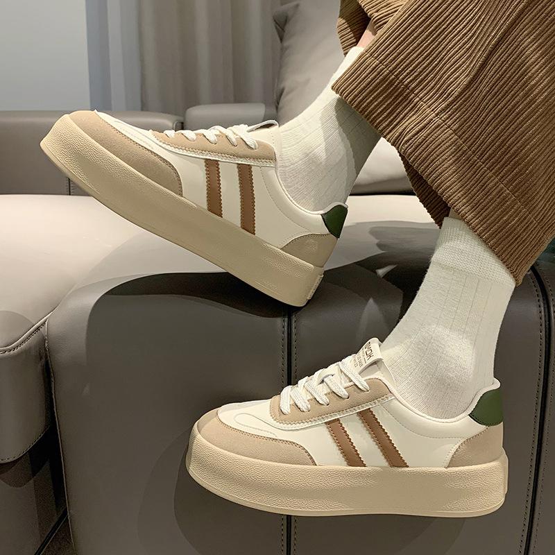 Кроссовки из натуральной кожи, немецкие, ранняя весна, новые белые туфли на платформе, универсальные и легкие, мягкие, повседневные кроссовки для сноуборда