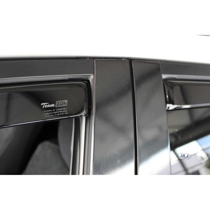 Déflecteurs d'air - J&J AUTOMOTIVE - Heko - Fumé - Installation facile - Pour Toyota Auris 2