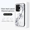 Marble Pattern Back Case for OnePlus Ace 2V/Nord 3 5G,Tempered Glass+PC+TPU Shockproof Phone Cover
