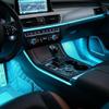 Амбиентное освещение для автомобиля Регулируемая USB-лампа с USB-портом Светодиодные автомобильные огни для грузовика, внедорожника, трактора, прицепа