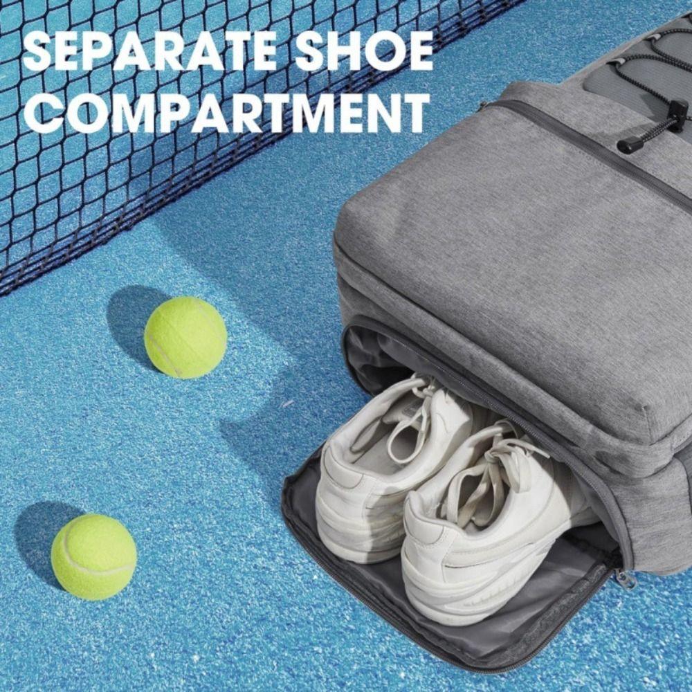 Регулируемая сумка для теннисной ракетки Водонепроницаемая спортивная фитнес-сумка Теннисный рюкзак Женский