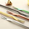Handle Stainless Steel Pickle Fork Fruit Fork Fruit Toothpick Tableware Utensil Kitchen Supplies