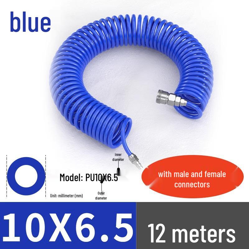 High-Pressure Retractable Air Hose with Quick Couplings