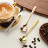 5-Pack Hammer Patterned Square Stainless Steel Coffee Spoon 304 Dessert Ice Cream Spoon Kitchen Dining Utensil4
