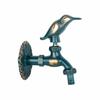 Nostalgic Garden Faucet with Bird, Patinated Brass