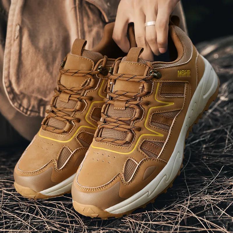 Fashion Plus Size Men's New Casual Shoes Fashionable Low Top Lace Up Climbing Shoes Youth Outdoor Sports Shoes Rubber Sole Durable