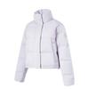 Li Ning Water-Resistant Solid Color Zipper Stand Collar Comfortable Versatile Outdoor Casual Short Winter Down Jacket Women Jacket AYMU102-3