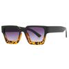 Simple retro thick framed square Sun glasses trendy personalized Sunglasses women 2025