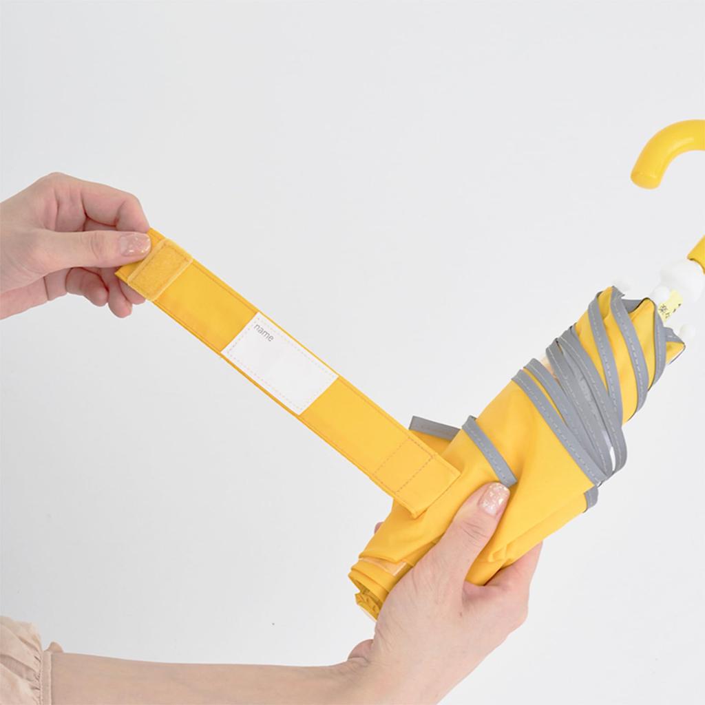 Estaa Kids Folding Umbrella with Transparent Window Windproof Plain UV 50cm 10357 Navy Blue