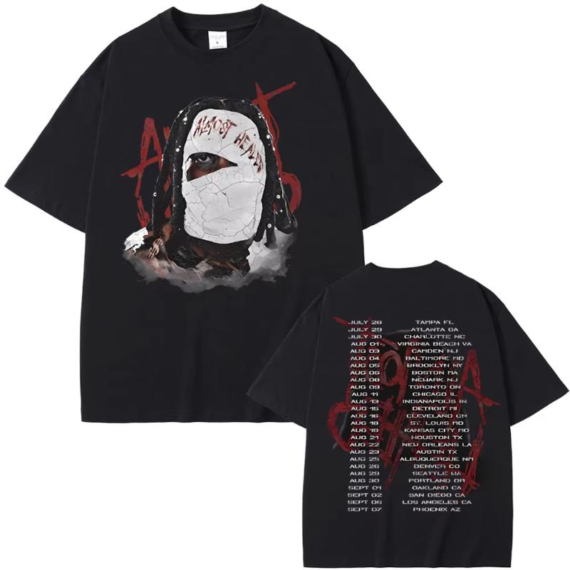Rapper Lil Durk Healing Tour Tshirt Unisex Womens Hip Hop Fashion Vintage Oversized Tshirt Unisexs Casual Cotton Short Sleeve