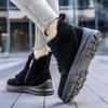 Модные Толстые Плюшевые Снежные Ботинки для Женщин Зима 2024 Искусственная Замша Нескользящие Хлопковые Ботинки Женские Сохраняют Тепло Платформа Ботильоны на Щиколотке Большой Размер
