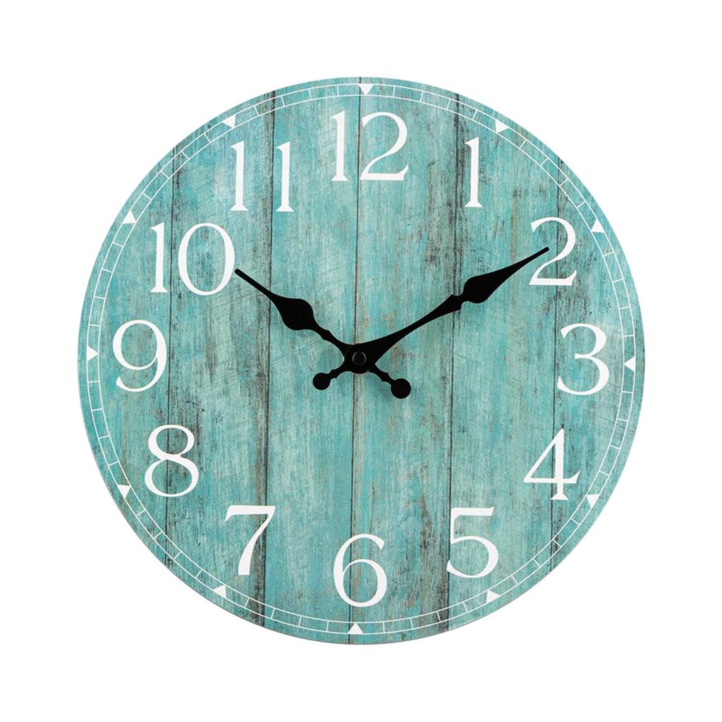 Silent Non Ticking Wall Clocks Battery Operated, Themed Clock For Bathroom Kitchen Home Office Living Room Bedroom