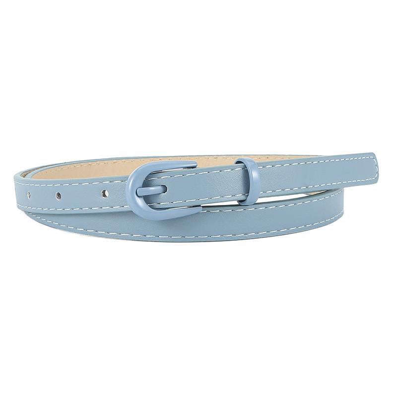 Contemporary And Sleek Pu Leather Womens Belt With Stylish Pin Buckle For Outfit Any