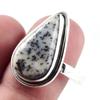 Natural Dendrite Opal Gemstone Handmade 925 Sterling Silver Gift Ring S.10 h9S25