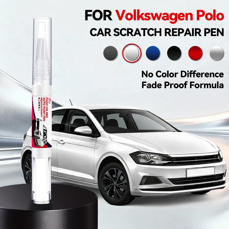 For Volkswagen Polo Car Paint Repair Pen Touch Up Scratch Remover DIY Auto Accessories Orange White LC9A Red LS3M Silver A7W