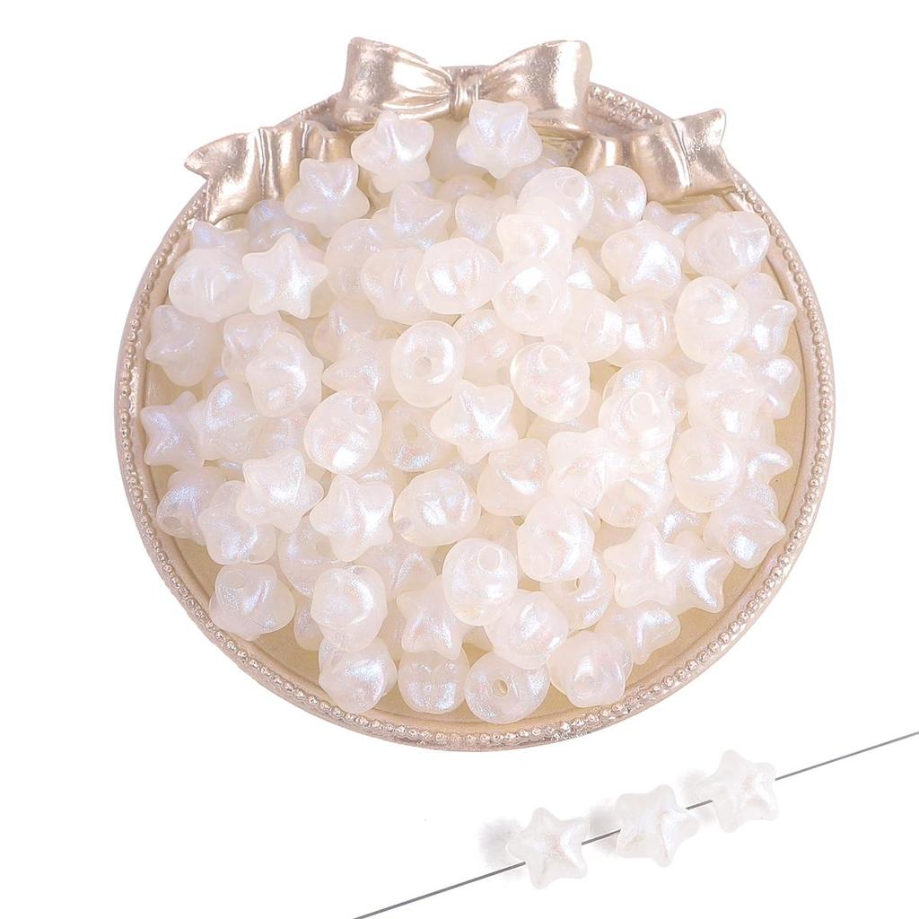 35-50 шт./пакет, 11 мм, пластиковые акриловые бусины в виде звезды и сердца для ожерелья, браслета, бусины для изготовления ювелирных изделий своими руками