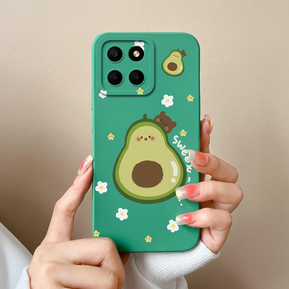 Candy Case For Honor X6 X6S X6A Soft Smooth Liquid Silicone Full Protection Anti Choc Phone Bumper For HonorX6 X 6 Funda Coque