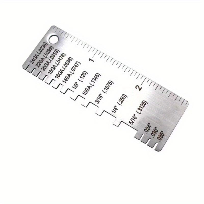 [Инструмент для измерения калибра проволоки из нержавеющей стали] Толщиномер для сварки из нержавеющей стали - Инструмент для измерения калибра проволоки, Стандартный двухсторонний круглый кабель для проволоки