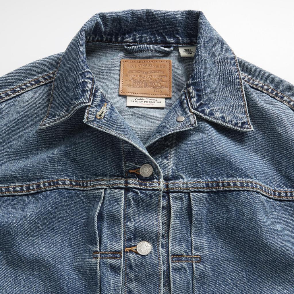 Levi's Джинсовая куртка с рукавами-фонариками Trucker Jacket Женская 003NQ-0003 US L