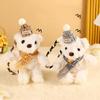 PP Cotton Stuffed Bear Pendant Scarf Bag Decoration Bib Bear Plush Key Chain  Children