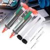 2pcs 50g Harmless Material Syringe Solder Paste Sn42 Bi58 SMD PCB Electronics Repair