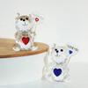 Clear Bear Figurine Valentine's Day Gift I Love You Faux Crystal Bear