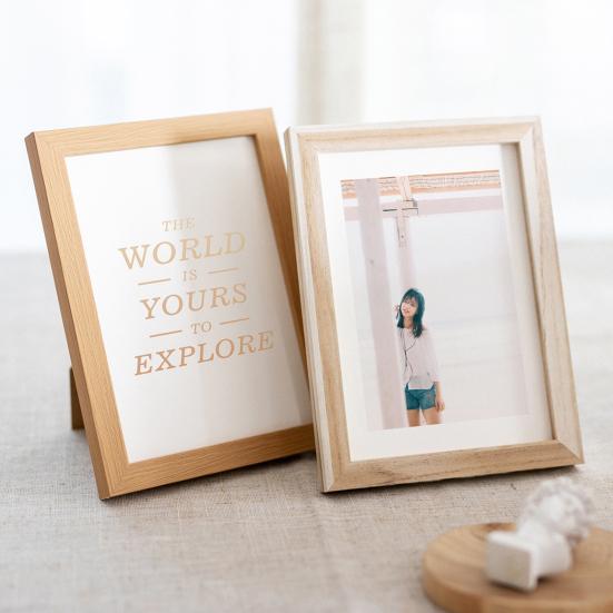 6/7/8/10-дюймов/A4 Винтажная деревянная фоторамка Прозрачная стеклянная фоторамка для показа картин в деревенском стиле