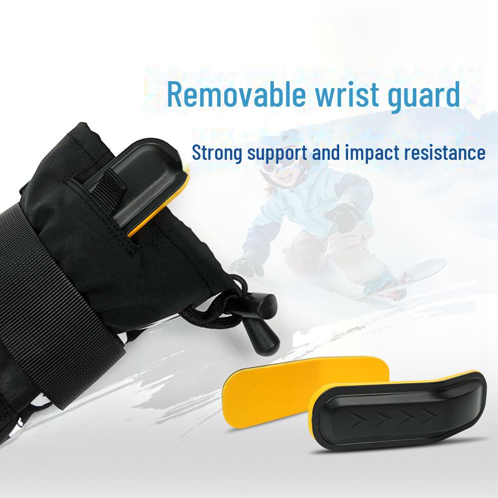 Детские зимние лыжные перчатки «Панда»: Двухслойный, Износостойкий, Теплый, Водонепроницаемый