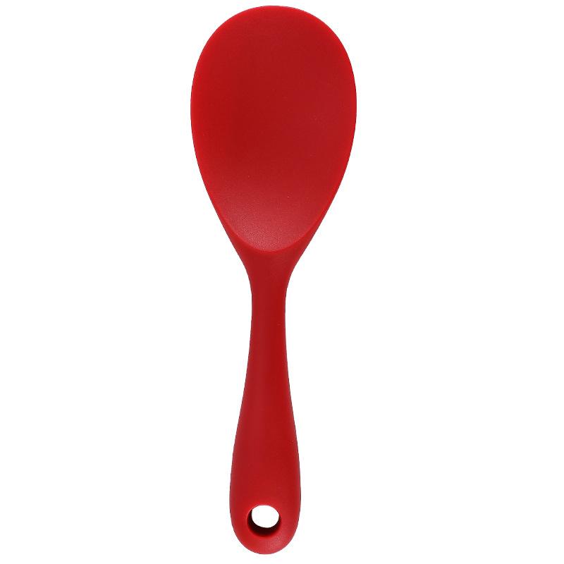 Heat-Resistant Silicone Rice Spoon Food Grade Mixing Ladle Non-Stick Pan Cooking Tools Kitchen Soup Spoons Kitchen Accessories