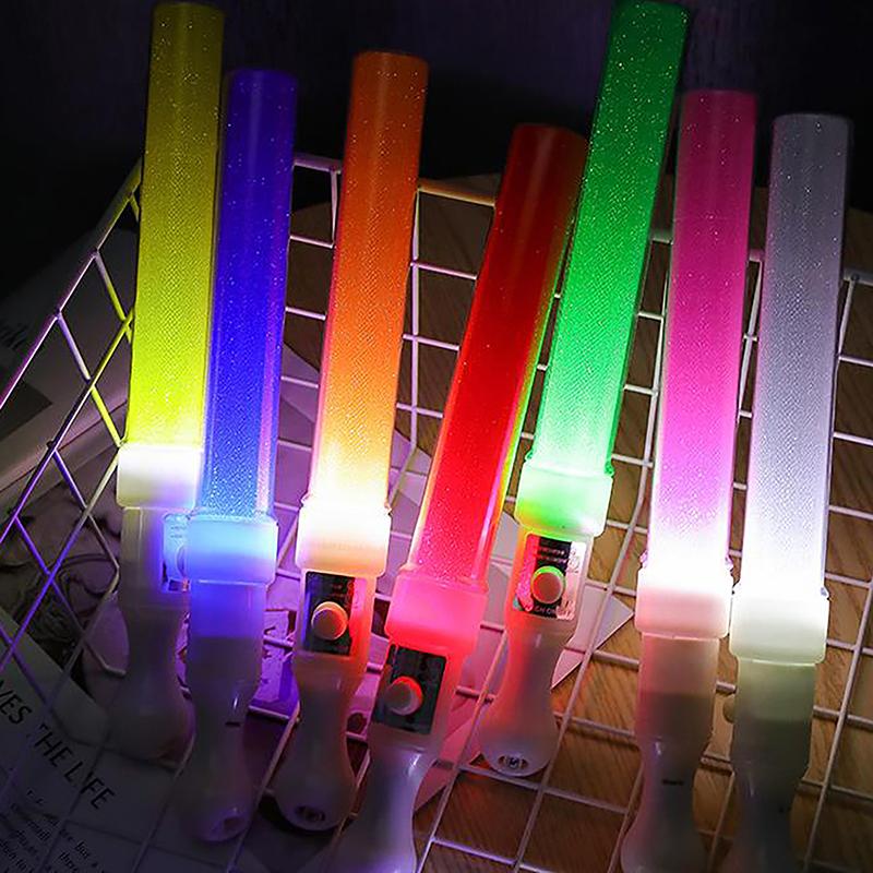 1Pc Led Glow Stick Luminous Concert Cheering Tube Battery Powered Wedding Party