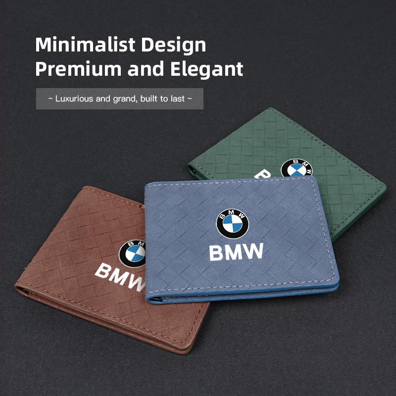 For BMW E88 Car Grid pattern Driving Documents Case Credit Card Holder Sticker For BMW X1 X2 X3 X5 X4 X6 X7 iX3 F20 F10 F07 E70 E46 E90 E92