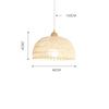 Nordic Wabisabi Rattan Led Pendant Light Dining Room Bedroom Balcony Chandelier Loft Hanging Lamps Home Decoration Lustre Lamp