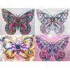 5D Diy Круглая Алмазная Картина Бабочка Вышивка Крестом Алмазная Вышивка Наборы Алмазная Мозаика Домашний Декор