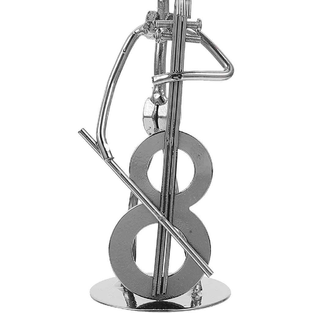 ARTIBETTER Декоративная скульптура Музыкант, Набор из 4 акцентных фигурок, Железная модель фигурки музыкальной группы, Статуя музыканта-гитариста для Хэллоуина