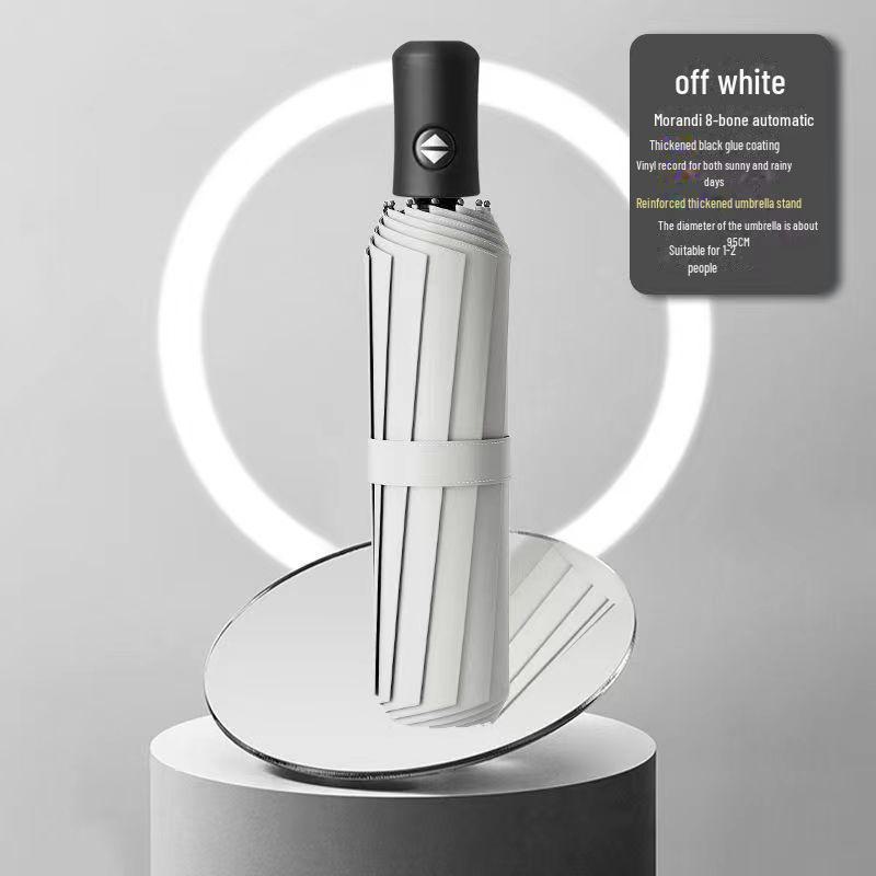 Корейский автоматический складной зонт двойного назначения для студенток — защита от солнца и дождя, устойчивость к УФ-излучению, большой размер.