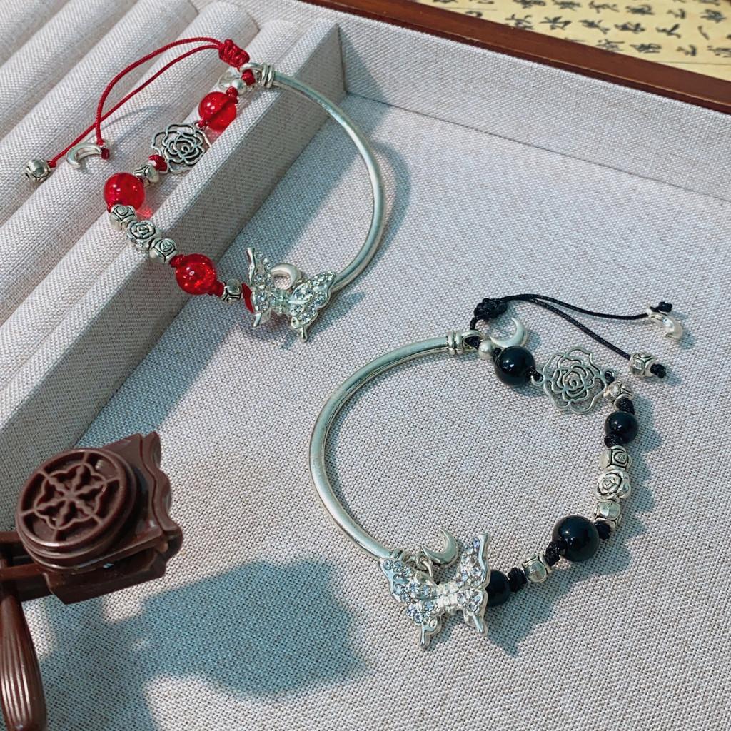 Butterfly Chic Rose Bracelet Womens Summer Fashion Retro National Style