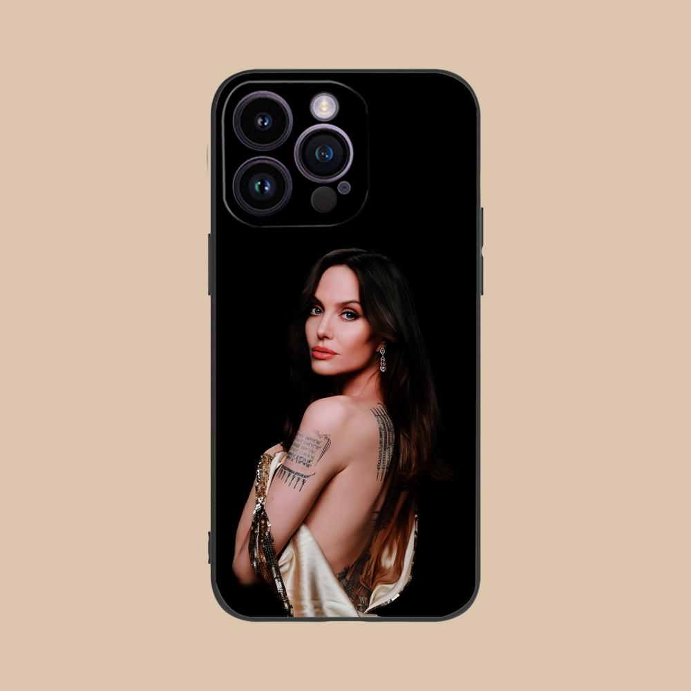 Чехол для мобильного телефона Анжелины Джоли для iPhone 17 16 15 14 13 12 11 X XR XS 8 7 Air Pro Max Plus Mini Цветной Чехол Чехол Роскошный