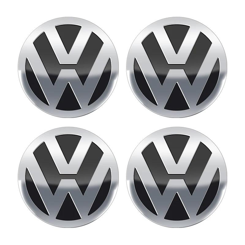 2026 Горячий Для Volkswagen VW 60 мм 4 шт. Наклейка на центральный колпачок колеса автомобиля для VOLKSWAGEN Golf 5 6 7 Polo Passat Tiguan Bettle Bora Touareg
