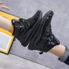 Plus Velvet Couple Sneakers New Winter Warm Cotton Shoes Women's All-match High-top Sneakers