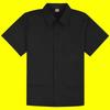 Boys' Black School Uniform Shirt with High Color Fastness