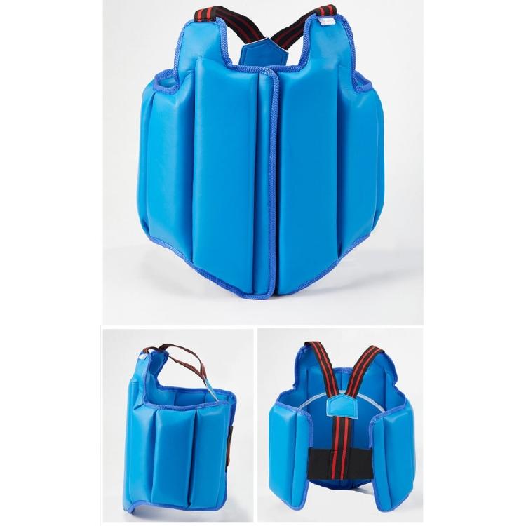 Karate Training Chest Guard Oxford Cloth and PU Texture Lined Impacts Protections Adjustable Straps Chest Protectors