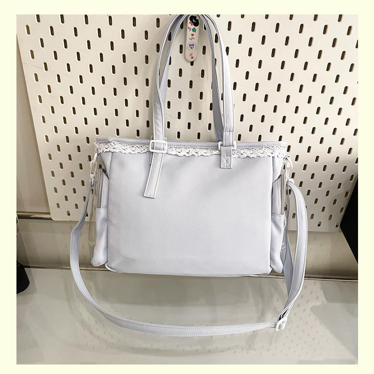 Милая японская сумка ита в стиле Y2K, прозрачная сумка-тоут через плечо, большая вместимость, повседневная сумка кроссбоди, сумки для DIY-дисплея